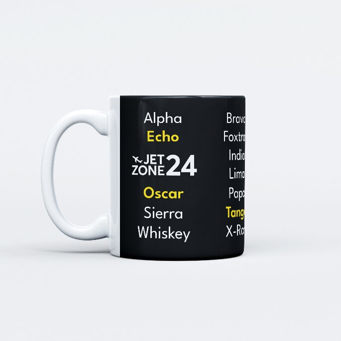 Kubek Alfabet lotniczy