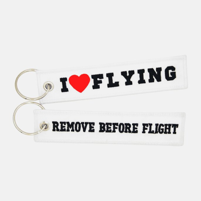 Zawieszka I Love Flying biała