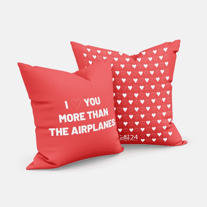 Poduszka I love you more than the airplanes